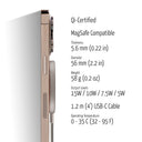 Dreem Empower Magnetic Wireless Charger Pad for iPhone 16/15/14/13/12 & Qi-Certified Devices [Chocolate]