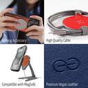 Dreem Empower Magnetic Wireless Charger Pad for iPhone 16/15/14/13/12 & Qi-Certified Devices [Ocean]
