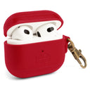 Dreem Om AirPods 3 Case Cover with Keychain Clip [Red]