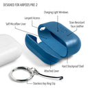 Dreem Om AirPods Pro 2 and AirPods Pro Case Cover with Keychain Clip [Slate]