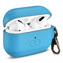 Dreem Vegan Leather Case Cover with Keychain Clip Compatible with AirPods Pro 1 for Apple 1st Generation [Slate]