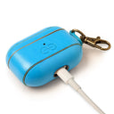 Dreem Vegan Leather Case Cover with Keychain Clip Compatible with AirPods Pro 1 for Apple 1st Generation [Slate]