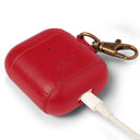 Dreem Om AirPods 1 & 2 Case Cover with Keychain Clip [Red]