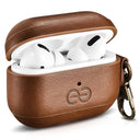 Dreem Vegan Leather Case Cover with Keychain Clip Compatible with AirPods Pro 1 for Apple 1st Generation [Chocolate]