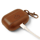 Dreem Vegan Leather Case Cover with Keychain Clip Compatible with AirPods Pro 1 for Apple 1st Generation [Chocolate]