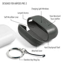 Dreem Om AirPods Pro 2 and AirPods Pro Case Cover with Keychain Clip [Grey]