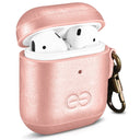 Dreem Om AirPods 1 & 2 Case Cover with Keychain Clip [Rose]