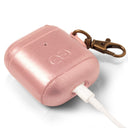 Dreem Om AirPods 1 & 2 Case Cover with Keychain Clip [Rose]