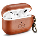 Dreem Vegan Leather Case Cover with Keychain Clip Compatible with AirPods Pro 1 for Apple 1st Generation [Caramel]
