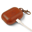 Dreem Vegan Leather Case Cover with Keychain Clip Compatible with AirPods Pro 1 for Apple 1st Generation [Caramel]