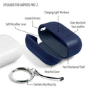 Dreem Om AirPods Pro 2 and AirPods Pro Case Cover with Keychain Clip [Royal]