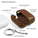 Dreem Om AirPods Pro 2 and AirPods Pro Case Cover with Keychain Clip [Chocolate]