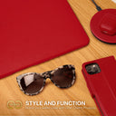 Dreem Euclid MacBook Pro Case - 16-Inch Hard Laptop Cover for MacBook Pro 2021 [Red]