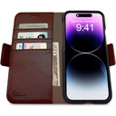 Dreem Fibonacci Wallet Case for iPhone 14 & iPhone 16e Case Wallet | 3-in-1 Magnetic Detachable Vegan Leather Cover [Coffee]