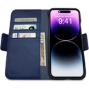 Dreem Fibonacci Wallet Case for iPhone 14 & iPhone 16e Case Wallet | 3-in-1 Magnetic Detachable Vegan Leather Cover [Royal]