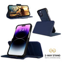 Dreem Fibonacci Wallet Case for iPhone 14 Plus | 2-in-1 Detachable Vegan Leather Cover [Royal]