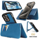 Dreem Fibonacci Wallet Case for iPhone 15 Pro Max | 2-in-1 Detachable Vegan Leather Cover [Slate]