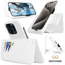 Dreem Fibonacci Wallet Case for iPhone 15 Pro Max | 2-in-1 Detachable Vegan Leather Cover [White]