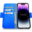 Dreem Fibonacci Wallet Case for iPhone 14 & iPhone 16e Case Wallet | 3-in-1 Magnetic Detachable Vegan Leather Cover [Ocean]