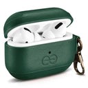 Dreem Vegan Leather Case Cover with Keychain Clip Compatible with AirPods Pro 1 for Apple 1st Generation [Green]
