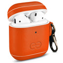 Dreem Om AirPods 1 & 2 Case Cover with Keychain Clip [Orange]
