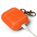 Dreem Om AirPods 1 & 2 Case Cover with Keychain Clip [Orange]