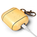 Dreem Om AirPods 1 & 2 Case Cover with Keychain Clip [Gold]