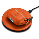 Dreem Vegan Leather Case Cover with Keychain Clip Compatible with AirPods Pro 1 for Apple 1st Generation [Orange]