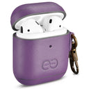 Dreem Om AirPods 1 & 2 Case Cover with Keychain Clip [Purple]