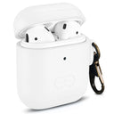Dreem Om AirPods 1 & 2 Case Cover with Keychain Clip [White]