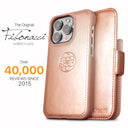 Dreem Fibonacci Wallet Case for iPhone 15 Pro Max | 2-in-1 Detachable Vegan Leather Cover [Rose]