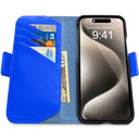 Dreem Fibonacci Wallet Case for iPhone 15 Pro Max | 2-in-1 Detachable Vegan Leather Cover [Ocean]