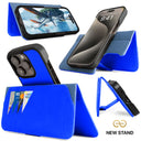 Dreem Fibonacci Wallet Case for iPhone 15 Pro Max | 2-in-1 Detachable Vegan Leather Cover [Ocean]