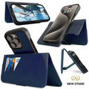 Dreem Fibonacci Wallet Case for iPhone 15 Pro Max | 2-in-1 Detachable Vegan Leather Cover [Royal]