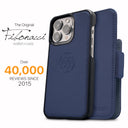 Dreem Fibonacci Wallet Case for iPhone 15 Pro Max | 2-in-1 Detachable Vegan Leather Cover [Royal]