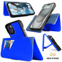 Dreem Fibonacci Wallet Case for iPhone 15 | 2-in-1 Detachable Vegan Leather Cover [Ocean]
