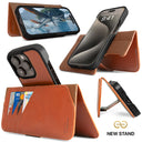 Dreem Fibonacci Wallet Case for iPhone 15 Pro Max | 2-in-1 Detachable Vegan Leather Cover [Caramel]