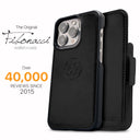 Dreem Fibonacci Wallet Case for iPhone 15 Pro Max | 2-in-1 Detachable Vegan Leather Cover [Black]