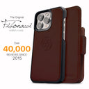Dreem Fibonacci Wallet Case for iPhone 15 Plus | 2-in-1 Detachable Vegan Leather Cover [Coffee]