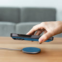 Dreem Empower Magnetic Wireless Charger Pad – Compatible with MagSafe for iPhone 16/15/14/13/12 & Qi-Certified Devices – Premium Vegan Leather [Slate]