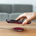 Dreem Empower Magnetic Wireless Charger Pad for iPhone 16/15/14/13/12 & Qi-Certified Devices [Burgundy]