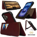 Dreem Fibonacci Wallet Case for iPhone 16 | 2-in-1 Detachable Vegan Leather Cover [Coffee]