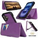 Dreem Fibonacci Wallet Case for iPhone 16 | 2-in-1 Detachable Vegan Leather Cover [Purple]
