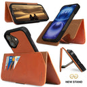 Dreem Fibonacci Wallet Case for iPhone 16 | 2-in-1 Detachable Vegan Leather Cover [Caramel]