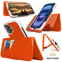 Dreem Fibonacci Wallet Case for iPhone 16 | 2-in-1 Detachable Vegan Leather Cover [Orange]