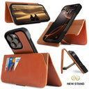 Dreem Fibonacci Wallet Case for iPhone 16 Pro | 2-in-1 Detachable Vegan Leather Cover [Caramel]