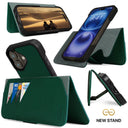 Dreem Fibonacci Wallet Case for iPhone 16 | 2-in-1 Detachable Vegan Leather Cover [Green]