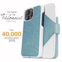Dreem Fibonacci Wallet Case for iPhone 16 Pro | 3-in-1 Detachable Vegan Leather Cover [Light Blue/White]