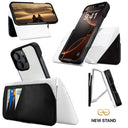 Dreem Fibonacci Wallet Case for iPhone 16 Pro | 3-in-1 Detachable Vegan Leather Cover [White/Black]
