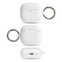 Dreem Om AirPods 4 Case Cover with Keychain Clip [White]